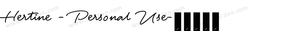 Hertine - Personal Use字体转换